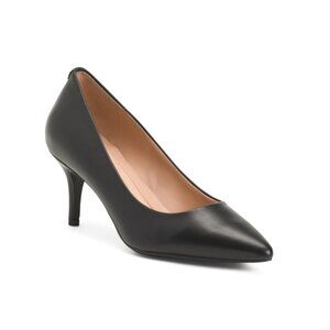 COLE HAAN Black Leather Go-to Park Comfort Pumps